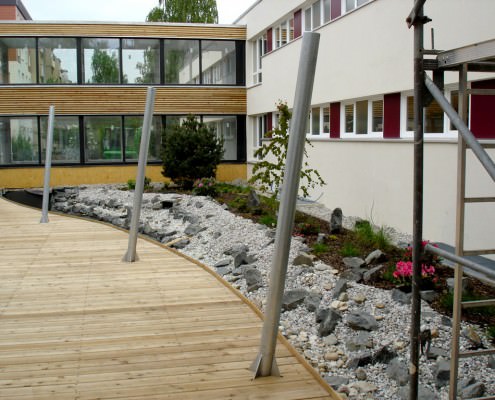 Gartengestaltung Innenhof in Leipzig 1